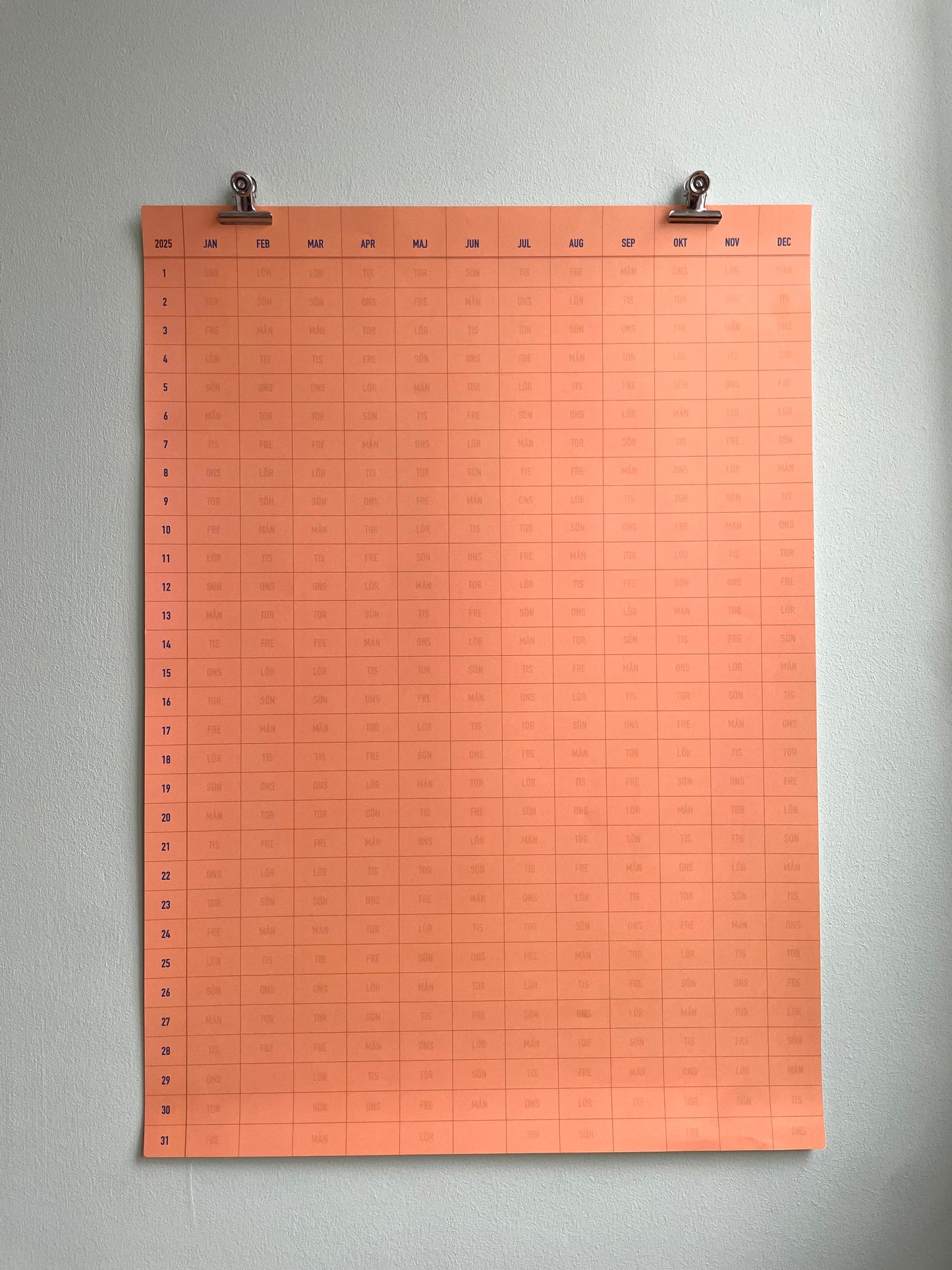 2025 - ORANGE 50x70 cm